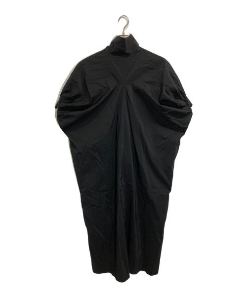 AK+1（エーケーワン）ak+1 (エーケーワン) スタンドカラージップワンピース ブラック サイズ:38の古着・服飾アイテム