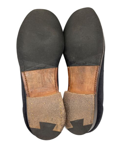 Crockett & Jones（クロケット＆ジョーンズ）Crockett & Jones (クロケット＆ジョーンズ) スウェードコインローファー ネイビー×ピンク サイズ:不明の古着・服飾アイテム