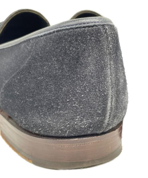 Crockett & Jones（クロケット＆ジョーンズ）Crockett & Jones (クロケット＆ジョーンズ) スウェードコインローファー ネイビー×ピンク サイズ:不明の古着・服飾アイテム