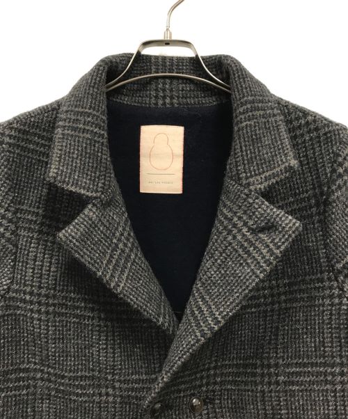 Pal'las Palace（パラスパレス）Pal'las Palace (パラスパレス) グレンチェックチェスターコート/PFCO-0636D グレー サイズ:2の古着・服飾アイテム