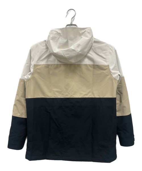 Eddie Bauer（エディーバウアー）Eddie Bauer (エディーバウアー) EBTEK (イービーテック) アノラックパーカー ブラック×ベージュ サイズ:Sの古着・服飾アイテム