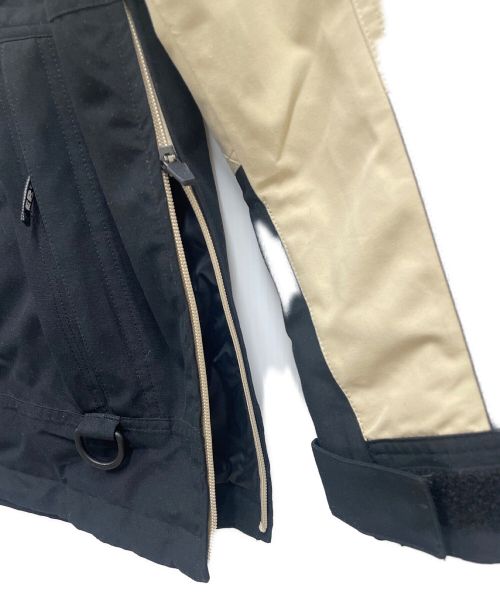 Eddie Bauer（エディーバウアー）Eddie Bauer (エディーバウアー) EBTEK (イービーテック) アノラックパーカー ブラック×ベージュ サイズ:Sの古着・服飾アイテム