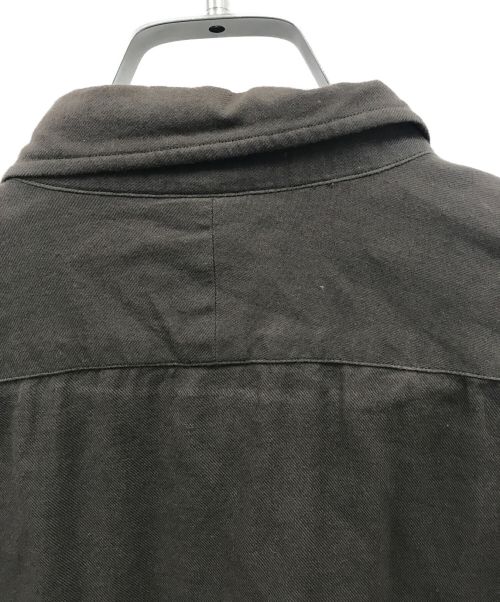 HERILL（ヘリル）HERILL (ヘリル) コットンカシミヤ レギュラーカラーシャツ/21-050-HL-8000-3 ブラウン サイズ:2の古着・服飾アイテム