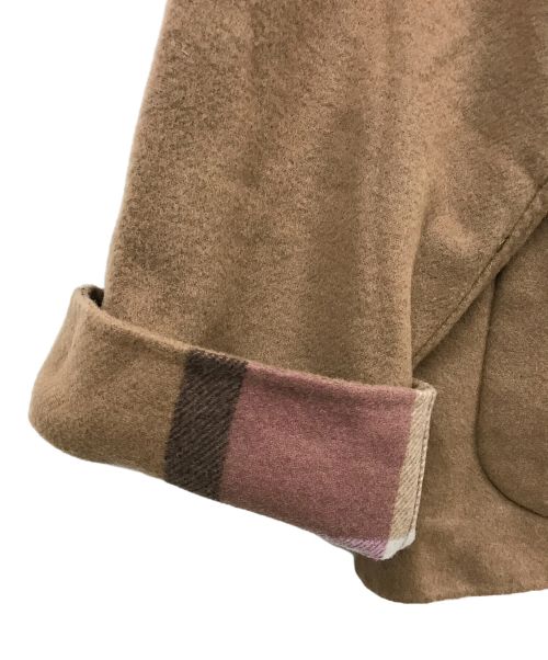 BLUE LABEL CRESTBRIDGE（ブルーレーベルクレストブリッジ）BLUE LABEL CRESTBRIDGE (ブルーレーベルクレストブリッジ) クレストブリッジダブルフェイスコート ブラウン サイズ:38の古着・服飾アイテム