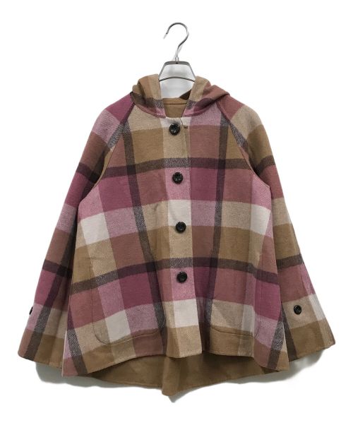 BLUE LABEL CRESTBRIDGE（ブルーレーベルクレストブリッジ）BLUE LABEL CRESTBRIDGE (ブルーレーベルクレストブリッジ) クレストブリッジダブルフェイスコート ブラウン サイズ:38の古着・服飾アイテム