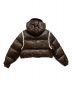 NERDY (ノルディ) DETACHABLE SLEEVE GLOSSY DOWN JACKET ブラウン サイズ:EXTRA SMALL：5000円