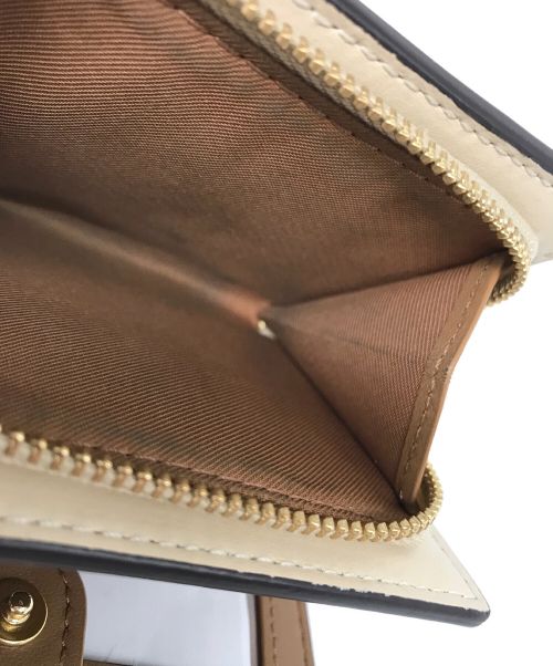 COACH（コーチ）COACH (コーチ) シグネチャー モノグラム プリント スナップ ウォレット ベージュの古着・服飾アイテム