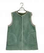 PASSIONEパシオーネ）の古着「リバーシブルベスト」｜グリーン