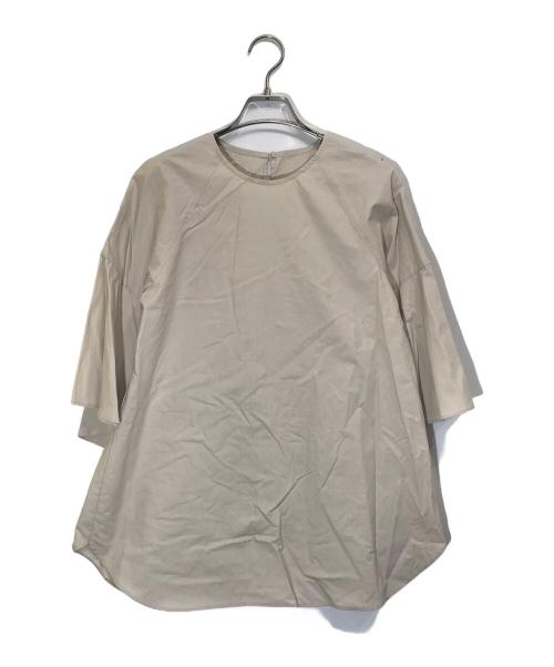 Whim Gazette（ウィムガゼット）Whim Gazette (ウィムガゼット) 袖コンシャスブラウス/WGZ1031304A0009 ベージュ サイズ:Fの古着・服飾アイテム