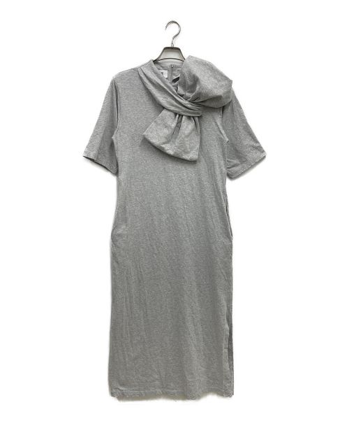 MM6 Maison Margiela（エムエムシックスメゾンマルジェラ）MM6 Maison Margiela (エムエムシックス メゾンマルジェラ) リボンドレスワンピース グレー サイズ:XSの古着・服飾アイテム