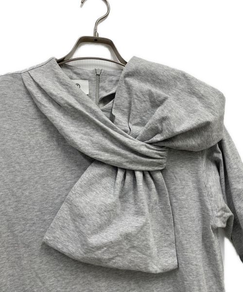 MM6 Maison Margiela（エムエムシックスメゾンマルジェラ）MM6 Maison Margiela (エムエムシックス メゾンマルジェラ) リボンドレスワンピース グレー サイズ:XSの古着・服飾アイテム