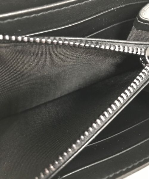 JIMMY CHOO（ジミーチュウ）JIMMY CHOO (ジミーチュウ) CARNABY S CCJ BLACK JC LOGO CROCO ZIPPED WALLET/3LL1S5J/ラウンドジップウォレットの古着・服飾アイテム