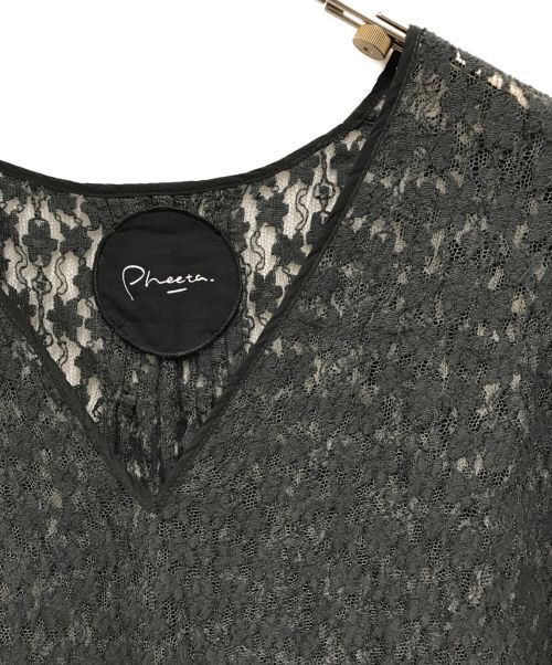 pheeta（フィータ）pheeta (フィータ) Trinity/レースワンピース ブラック サイズ:1の古着・服飾アイテム