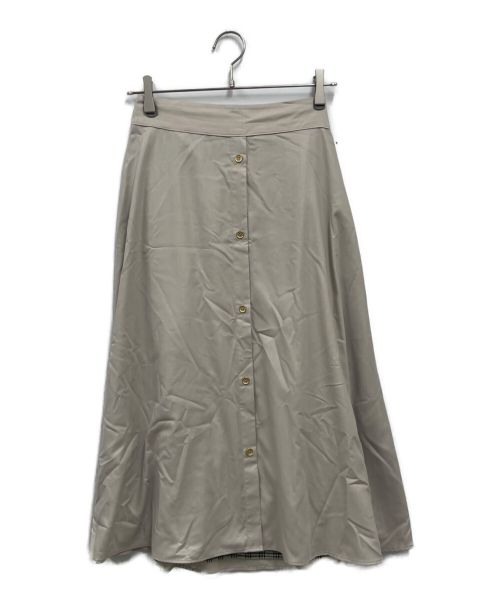 BLUE LABEL CRESTBRIDGE（ブルーレーベルクレストブリッジ）BLUE LABEL CRESTBRIDGE (ブルーレーベルクレストブリッジ) マイクロスパンポプリンスカート/55S16591 グリーン サイズ:Mの古着・服飾アイテム