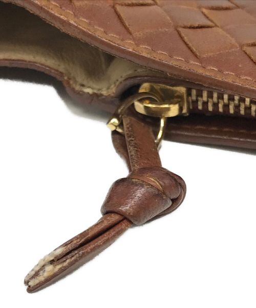 BOTTEGA VENETA（ボッテガベネタ）BOTTEGA VENETA (ボッテガベネタ) レザーウォレット ブラウンの古着・服飾アイテム