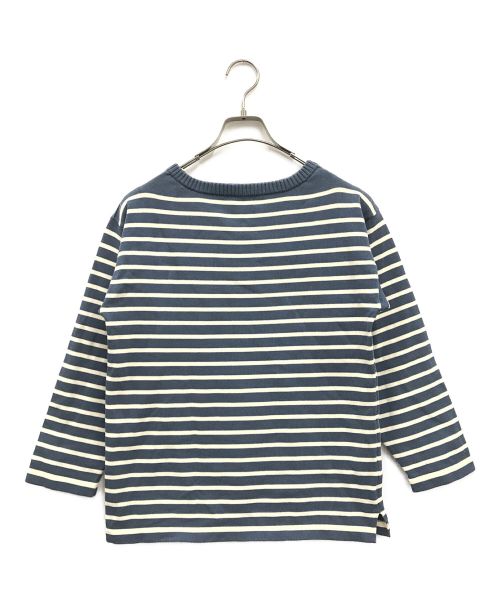 ANDERSEN-ANDERSEN（アンデルセン アンデルセン）Andersen-Andersen (アンデルセン アンデルセン) コットンボーダーニット アイボリー×ブルー サイズ:XXSの古着・服飾アイテム