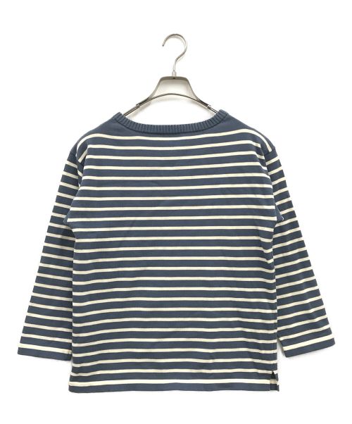 ANDERSEN-ANDERSEN（アンデルセン アンデルセン）Andersen-Andersen (アンデルセン アンデルセン) コットンボーダーニット アイボリー×ブルー サイズ:XXSの古着・服飾アイテム