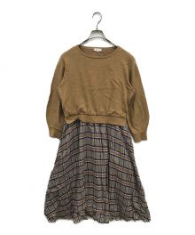 MACKINTOSH PHILOSOPHY（マッキントッシュ フィロソフィー）の古着「切替ワンピース」｜ベージュ