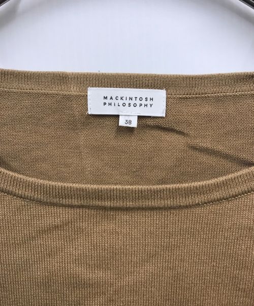 MACKINTOSH PHILOSOPHY（マッキントッシュ フィロソフィー）MACKINTOSH PHILOSOPHY (マッキントッシュフィロソフィー) 切替ワンピース ベージュ サイズ:38の古着・服飾アイテム