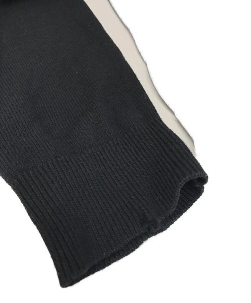 BLUE LABEL CRESTBRIDGE（ブルーレーベルクレストブリッジ）BLUE LABEL CRESTBRIDGE (ブルーレーベルクレストブリッジ) クレストブリッジチェック切替ニットワンピース/55J68283 ブラック サイズ:Mの古着・服飾アイテム