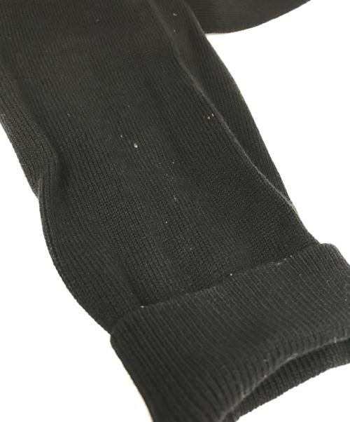 BLUE LABEL CRESTBRIDGE（ブルーレーベルクレストブリッジ）BLUE LABEL CRESTBRIDGE (ブルーレーベルクレストブリッジ) クレストブリッジチェック切替ニットワンピース/55J68283 ブラック サイズ:Mの古着・服飾アイテム