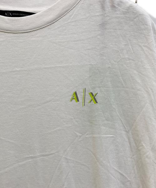 ARMANI EXCHANGE（アルマーニ エクスチェンジ）ARMANI EXCHANGE (アルマーニ エクスチェンジ) S/Sカットソーワンピース ホワイト サイズ:Mの古着・服飾アイテム