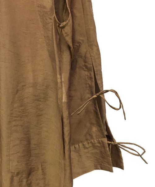 PUBLIC TOKYO（パブリックトウキョウ）PUBLIC TOKYO (パブリックトウキョウ) シアーシャツワンピース ブラウン サイズ:FREEの古着・服飾アイテム