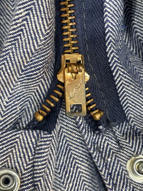 Wrangler（ラングラー）Wrangler (ラングラー) 60-70’S BLUE BELL HBT オールインワン ブルー サイズ:38の古着・服飾アイテム