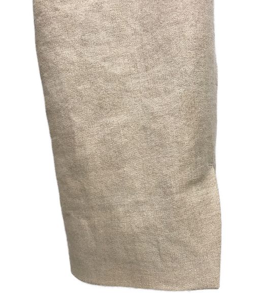 FRAMeWORK（フレームワーク）FRAMeWORK (フレームワーク) 綿麻キャンバス ノーカラージャケット ベージュ サイズ:36の古着・服飾アイテム