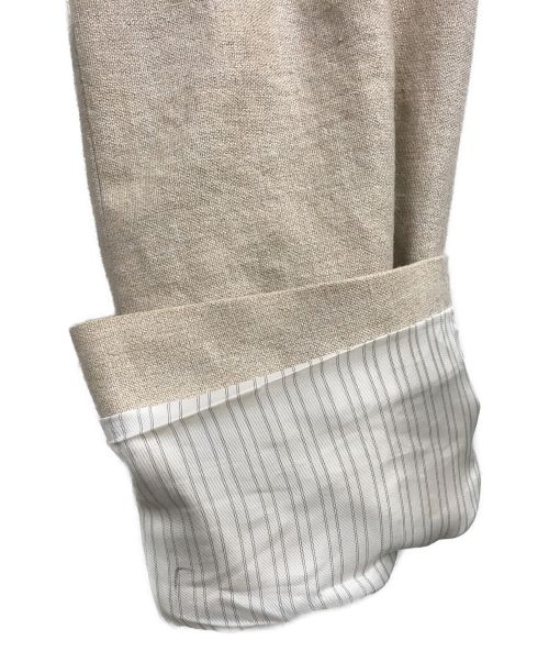 FRAMeWORK（フレームワーク）FRAMeWORK (フレームワーク) 綿麻キャンバス ノーカラージャケット ベージュ サイズ:36の古着・服飾アイテム