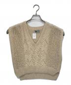 KHWOPAクオパ）の古着「ニットベスト」｜アイボリー