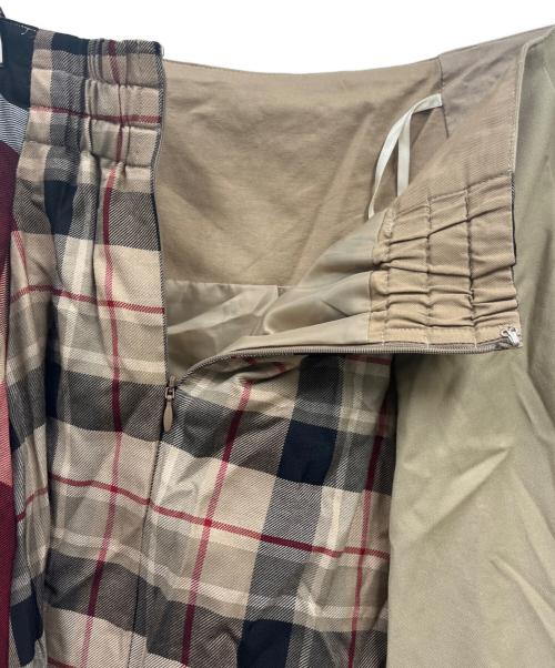 BLUE LABEL CRESTBRIDGE（ブルーレーベルクレストブリッジ）BLUE LABEL CRESTBRIDGE (ブルーレーベルクレストブリッジ) クレストブリッジチェック/スカート/55S04-822 ベージュ サイズ:Mの古着・服飾アイテム