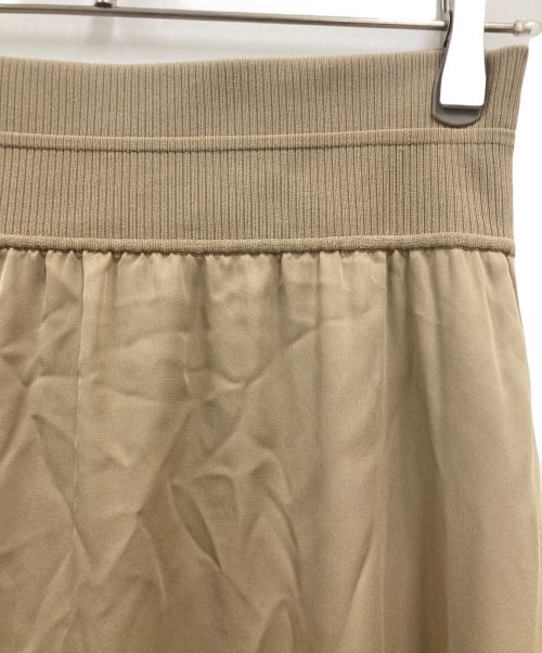 theory（セオリー）theory (セオリー) Silk Combo Rib WB Volume SK/スカート ベージュ サイズ:Mの古着・服飾アイテム