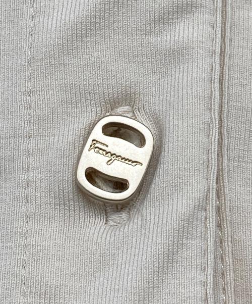 Salvatore Ferragamo（サルヴァトーレ フェラガモ）Salvatore Ferragamo (サルヴァトーレ フェラガモ) ポロシャツ ベージュ サイズ:Sの古着・服飾アイテム