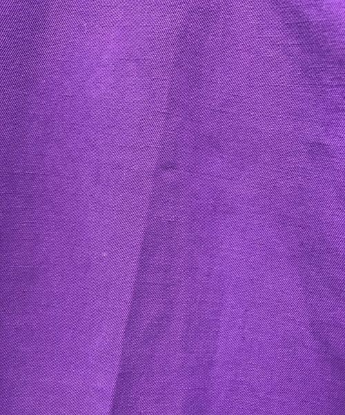 FRAMeWORK（フレームワーク）FRAMeWORK (フレームワーク) コットンリネンストレートパンツ パープル サイズ:40の古着・服飾アイテム