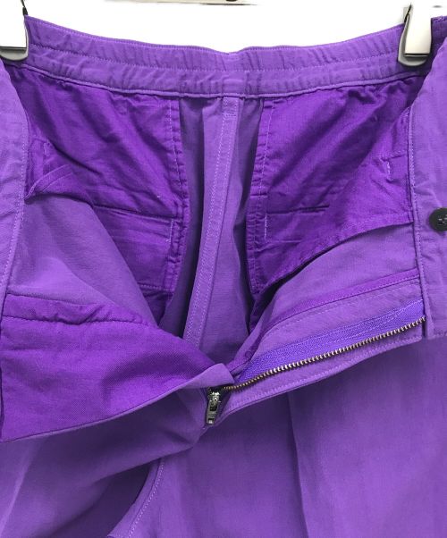 FRAMeWORK（フレームワーク）FRAMeWORK (フレームワーク) コットンリネンストレートパンツ パープル サイズ:40の古着・服飾アイテム