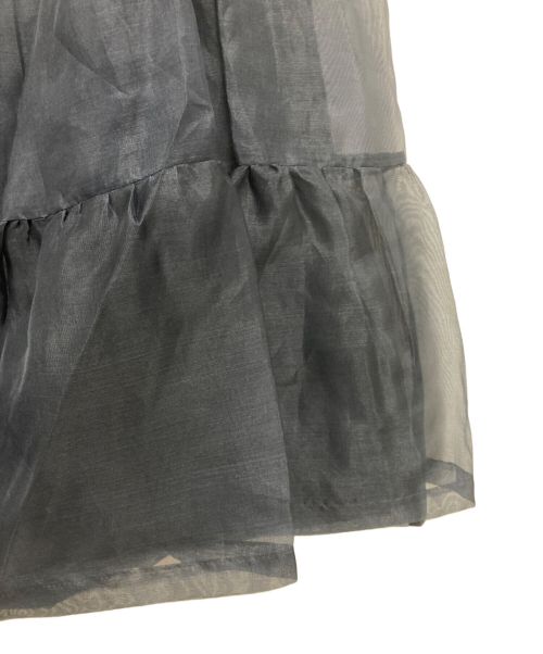 THIRD MAGAZINE（サードマガジン）THIRD MAGAZINE (サードマガジン) シルクスカート ネイビー サイズ:2の古着・服飾アイテム