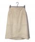 CYCLAS（シクラス）の古着「WOL DIAGONAL A LINE SKIRT W/PATCH PKTSスカート/1-05-02-2158」｜アイボリー