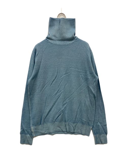 Cruciani（クルチアーニ）CRUCIANI (クルチアーニ) 製品染めタートルネックニット/タートルネックニット/JU4202 ブルー サイズ:46の古着・服飾アイテム