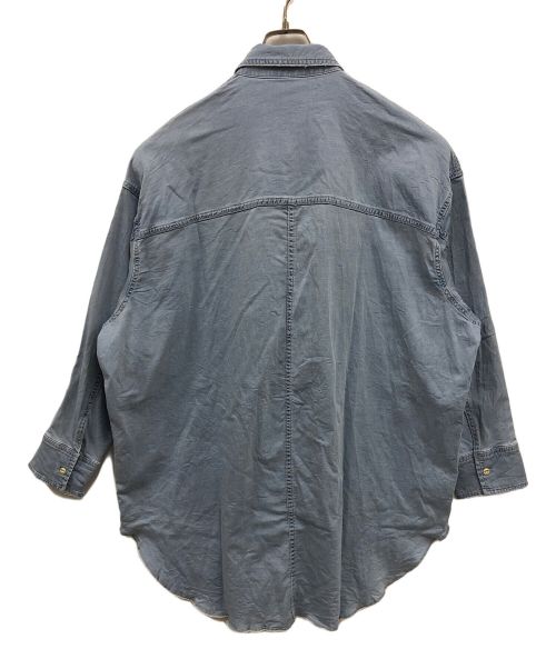 Spick and Span（スピック＆スパン）Spick and Span (スピックアンドスパン) ブリーチデニムルーズシャツ ブルー サイズ:Ｆの古着・服飾アイテム