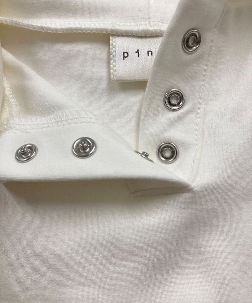 pinue（ピヌエ）pinue (ピヌエ) S/Sパーカー/半袖パーカー23S1-PT009 アイボリー サイズ:不明の古着・服飾アイテム
