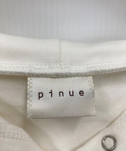 pinue（ピヌエ）pinue (ピヌエ) S/Sパーカー/半袖パーカー23S1-PT009 アイボリー サイズ:不明の古着・服飾アイテム