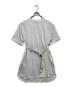 BLUE LABEL CRESTBRIDGEブルーレーベルクレストブリッジ）の古着「カットソーワンピース/55P19-407」｜ホワイト