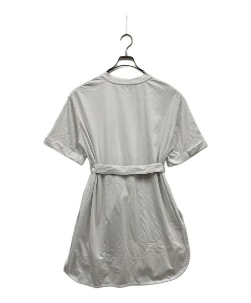 BLUE LABEL CRESTBRIDGE（ブルーレーベルクレストブリッジ）BLUE LABEL CRESTBRIDGE (ブルーレーベルクレストブリッジ) カットソーワンピース/55P19-407 ホワイト サイズ:38の古着・服飾アイテム