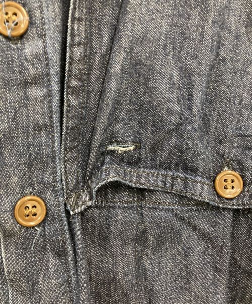 kenneth field（ケネスフィールド）KENNETH FIELD (ケネスフィールド) バックボタンデニムシャツ インディゴ サイズ:XLの古着・服飾アイテム
