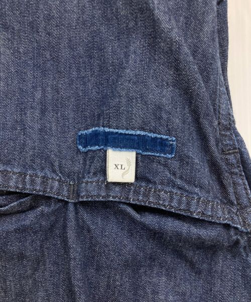 kenneth field（ケネスフィールド）KENNETH FIELD (ケネスフィールド) バックボタンデニムシャツ インディゴ サイズ:XLの古着・服飾アイテム
