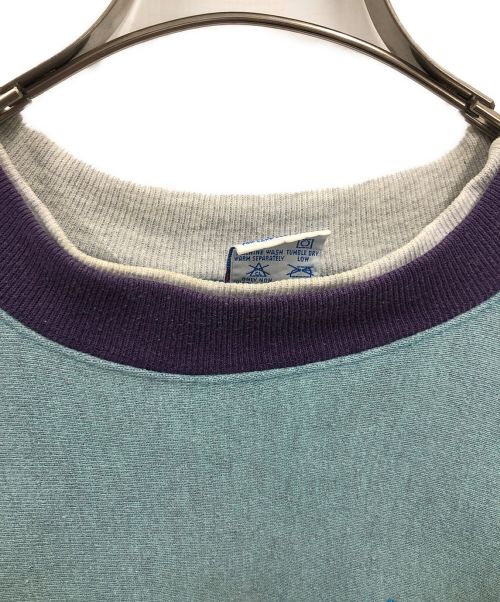 Champion（チャンピオン）Champion (チャンピオン) 90'sヴィンテージエルボーパッチスウェット/USA製/90年代/90s スカイブルー サイズ:Lの古着・服飾アイテム