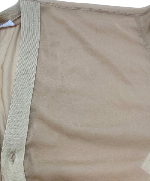 TOGA PULLA（トーガ プルラ）TOGA PULLA (トーガ プルラ) CHIFFON JERSEY CARDIGAN ベージュ サイズ:36の古着・服飾アイテム