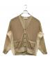 TOGA PULLA（トーガ プルラ）の古着「CHIFFON JERSEY CARDIGAN」｜ベージュ