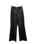 soerte（ソエルテ）の古着「Leather flare pants」｜ブラック